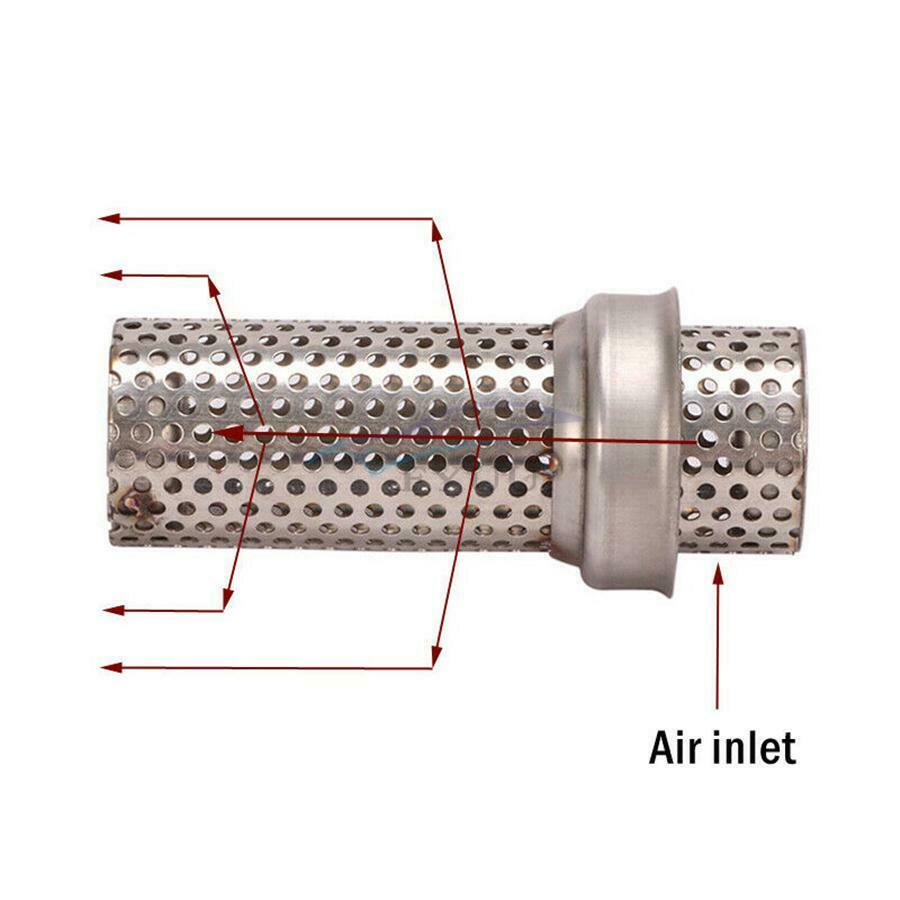 1PCS 61mm /100mm Universal Stainless Steel Motorcycle Exhaust Pipe Silencer