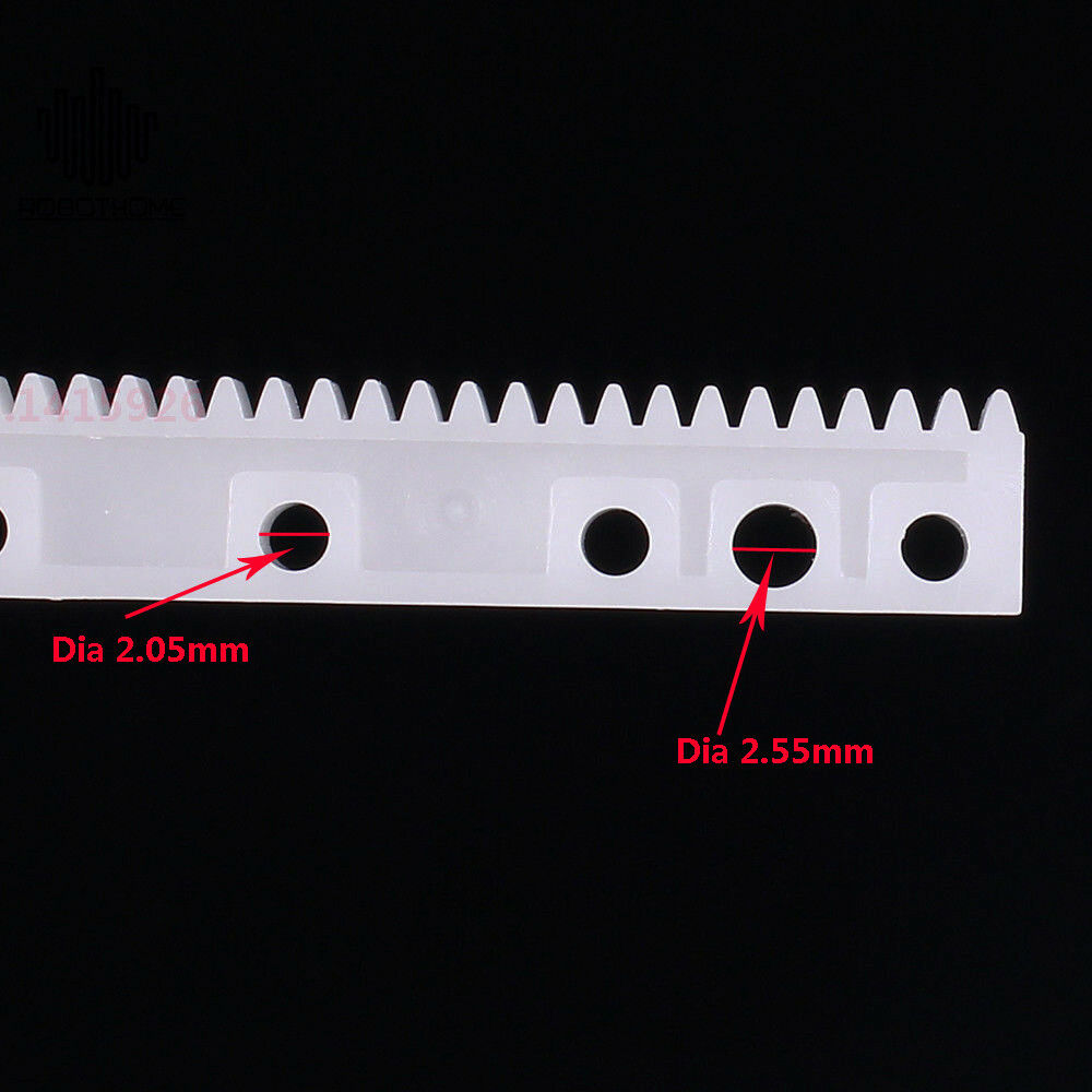 20Pcs Plastic Gear Rack 0.5 Modulus 125mmx7mmx4mm Gear Robot Parts White For DIY