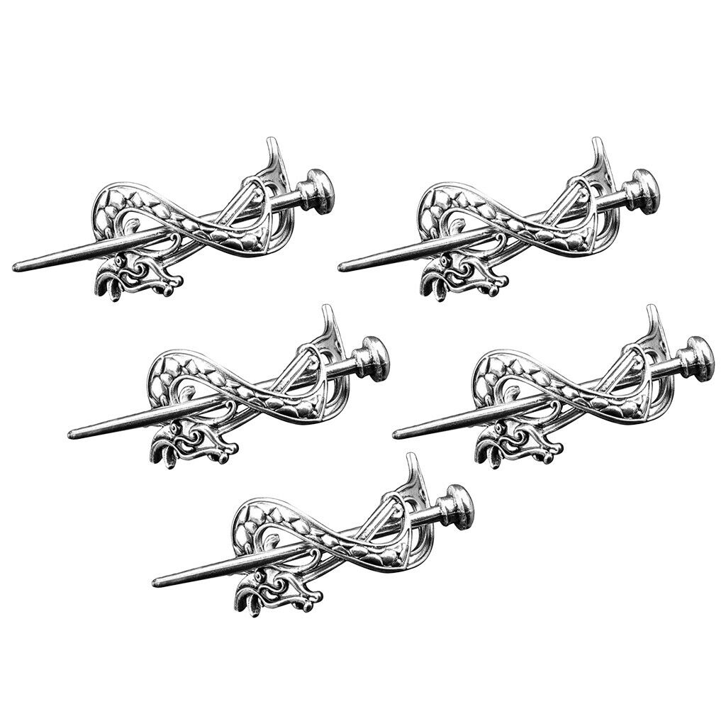 5pcs Viking Hair Clip Dragon Hair Stick Long Hair Holder Banquet Dating Gift