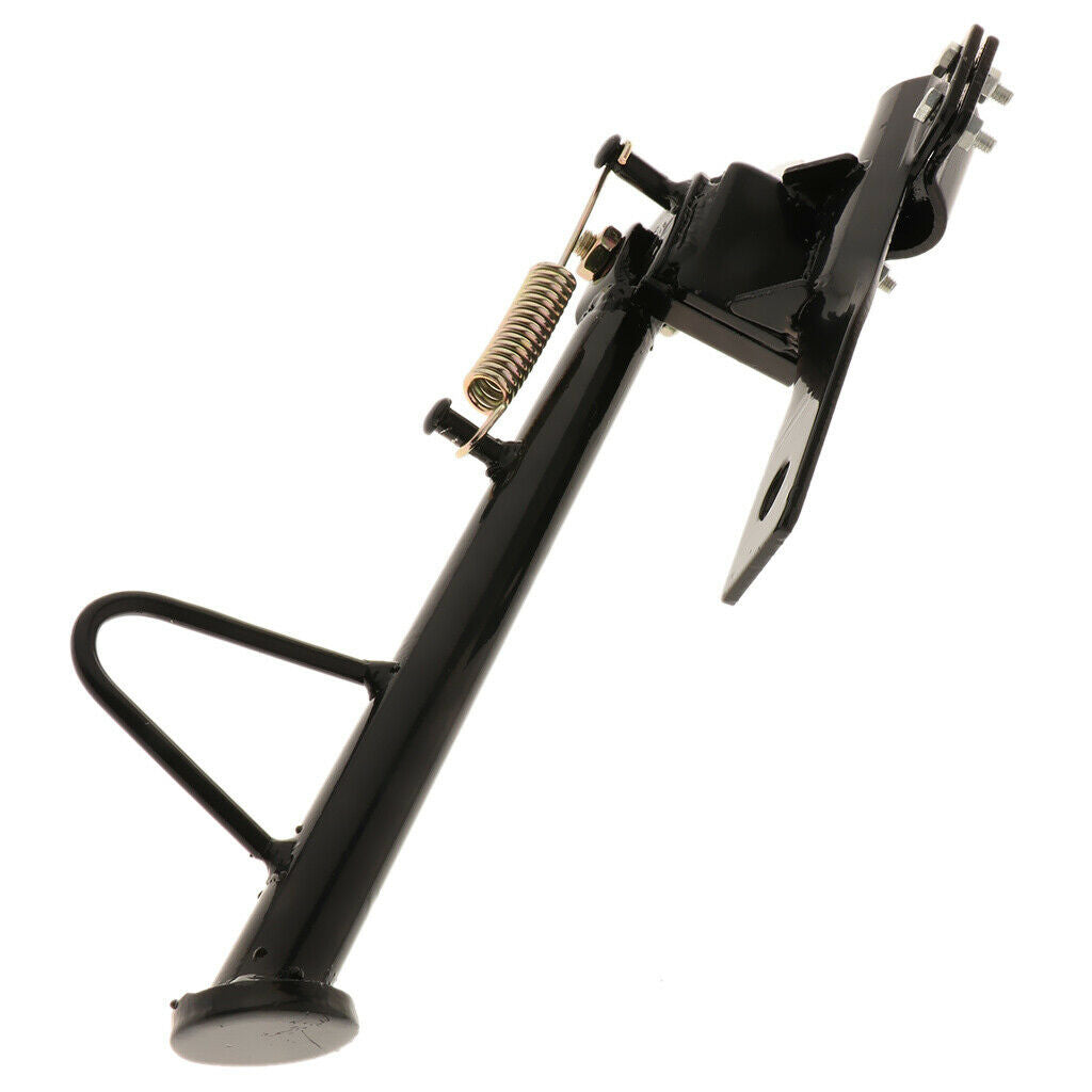 Motorcycle side brackets, side stand, motorcycle support frame with spring 1