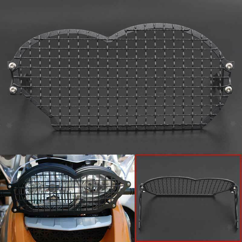 Black Motorcycle Headlight Lamp Guard Cover Kit for BMW R1200GS 2004-2012