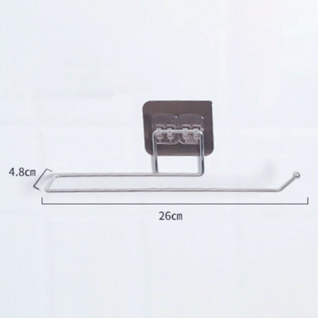 Toilet Paper Holder Self Adhesive Rack Stand Save Space Wall Mounted Storage