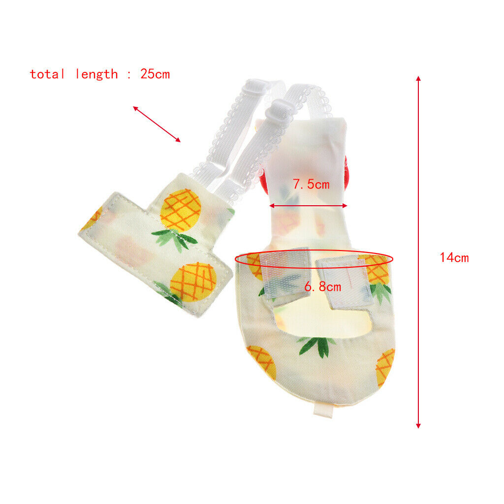 2 Pack Durable Parrot  Nappy Breathable Pet Cloth Diaper Pet Pee Pad