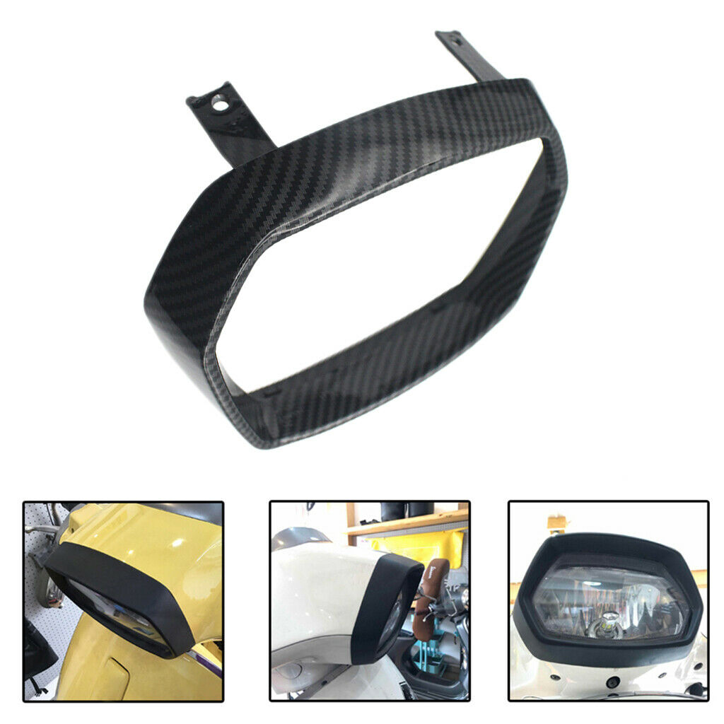 Headlight Bezel Trim Guard Lamp Decorate Cover For VESPA 150 Sprint Black