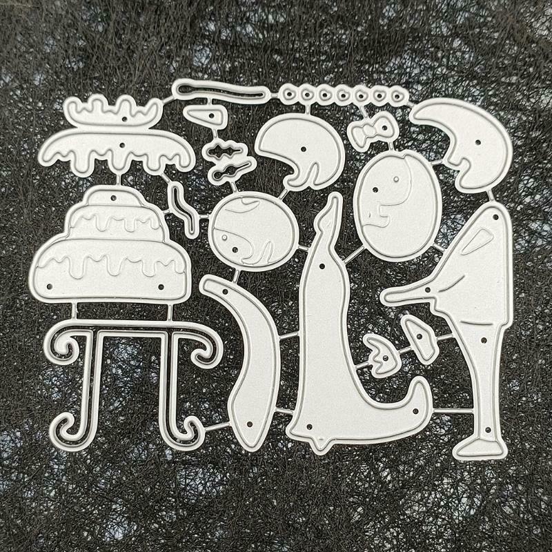 Bride Groom Metal Cutting Die Stencil DIY Scrapbooking Album Paper Card Template