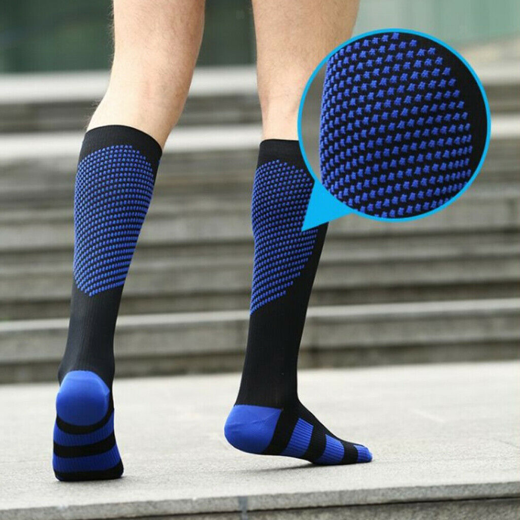 Breathable Sports Knee High Socks Compression Stockings Women Men M