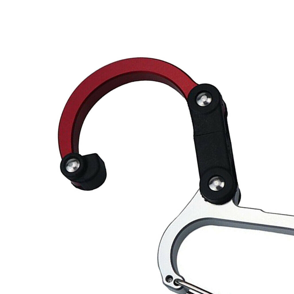Mini Carabiner Clip Hook Keychain for Travel, Luggage, Small Bag Hanger Red