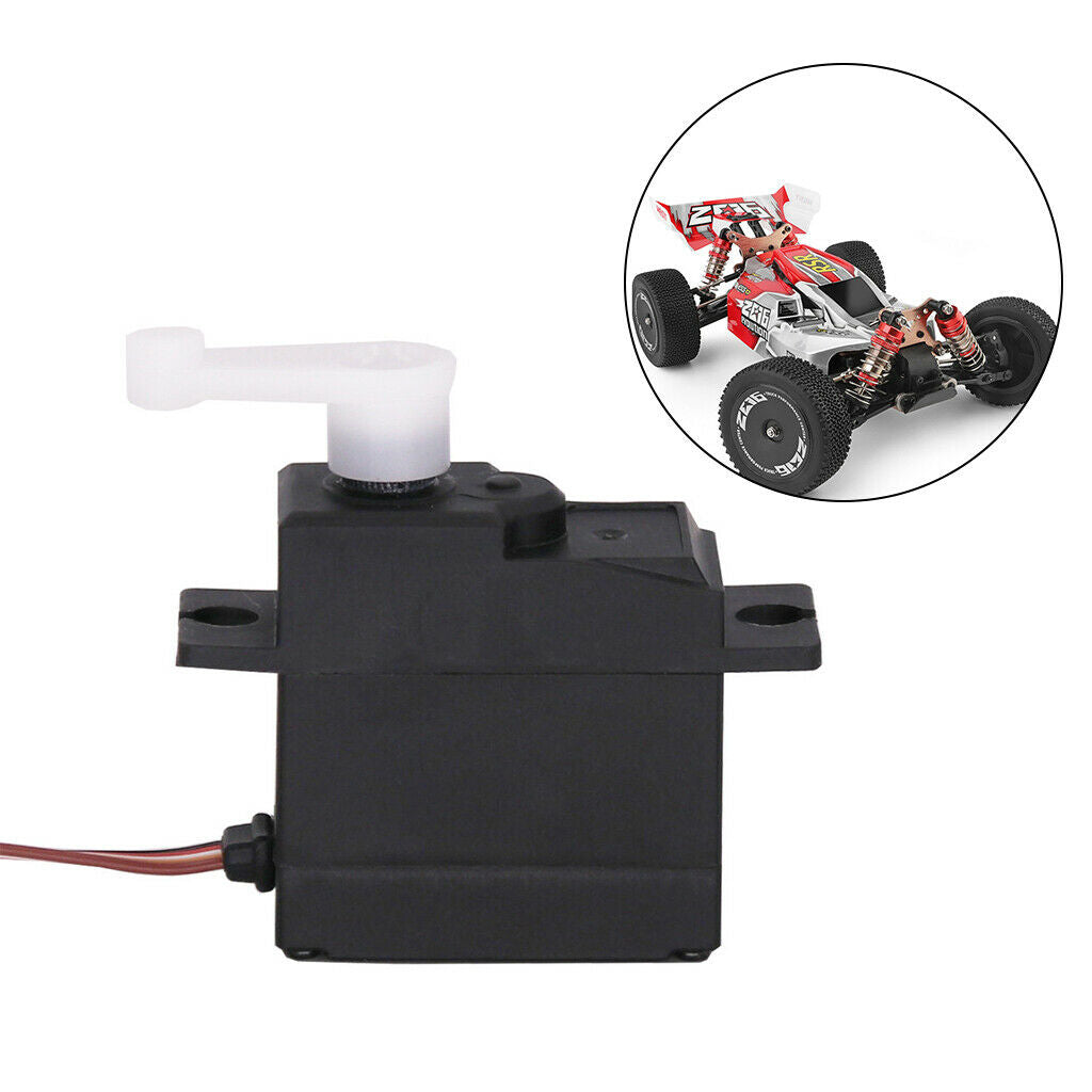 Plastic Gear Servo Servo Steering Gear Replaces for 124019 RC Car Parts
