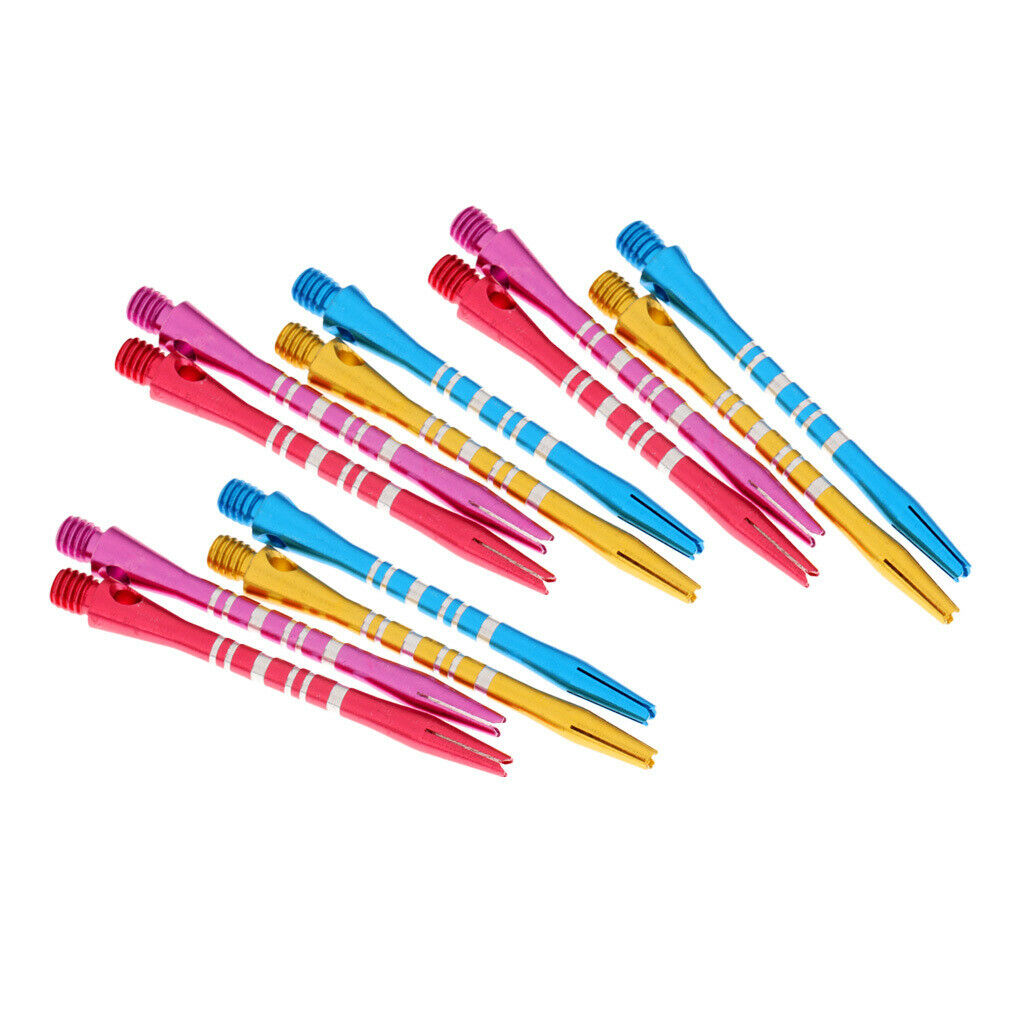 12 Pcs 52mm Thread Alloy Re-Grooved  Stems Shafts Multi-color