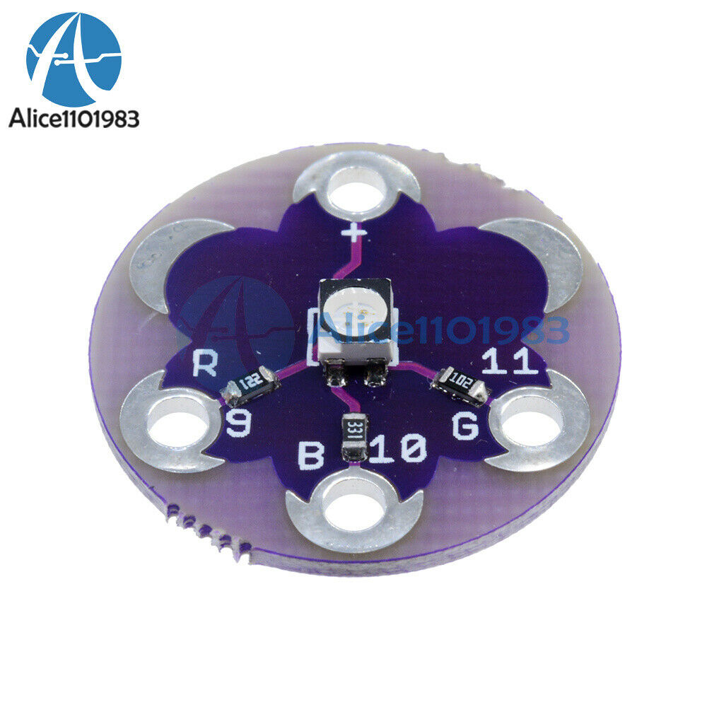 2PCS LilyPad Tri-Color LED RGB Breakout Module For arduino
