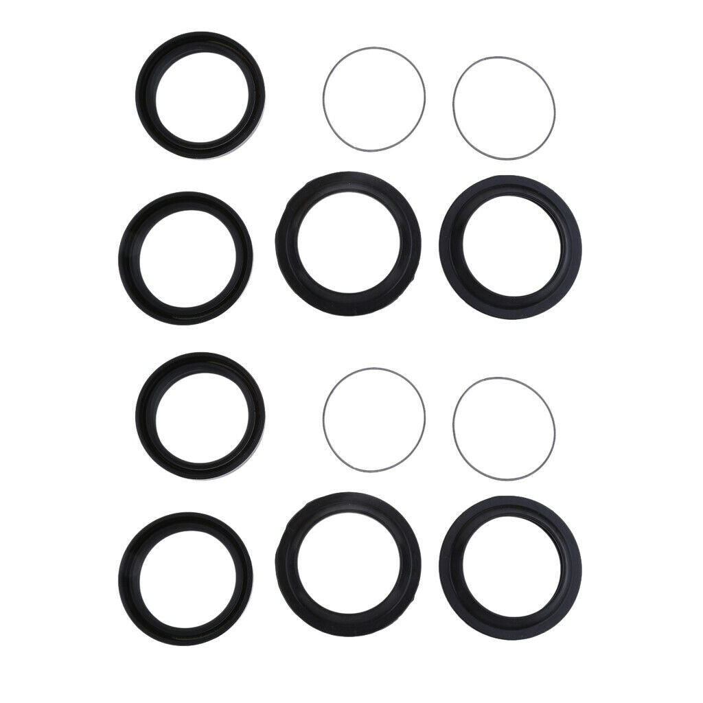 2 Sets Of Front Shock Absorber Oil Seal & Dust Cover 41x53x8mm