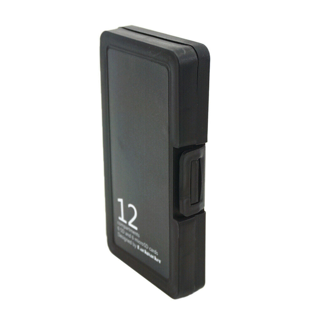 Memory Card Storage Box Pouch 12 Slots for Micro SD Cards TF Card Shockproof