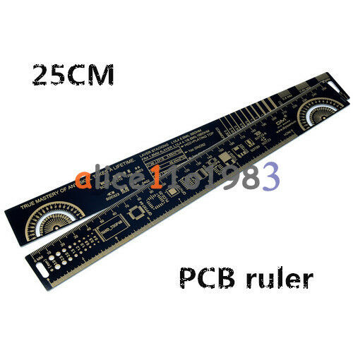 25cm 10 Inch Multifunctional PCB Ruler Measuring Tool Resistor Capacitor Chip IC