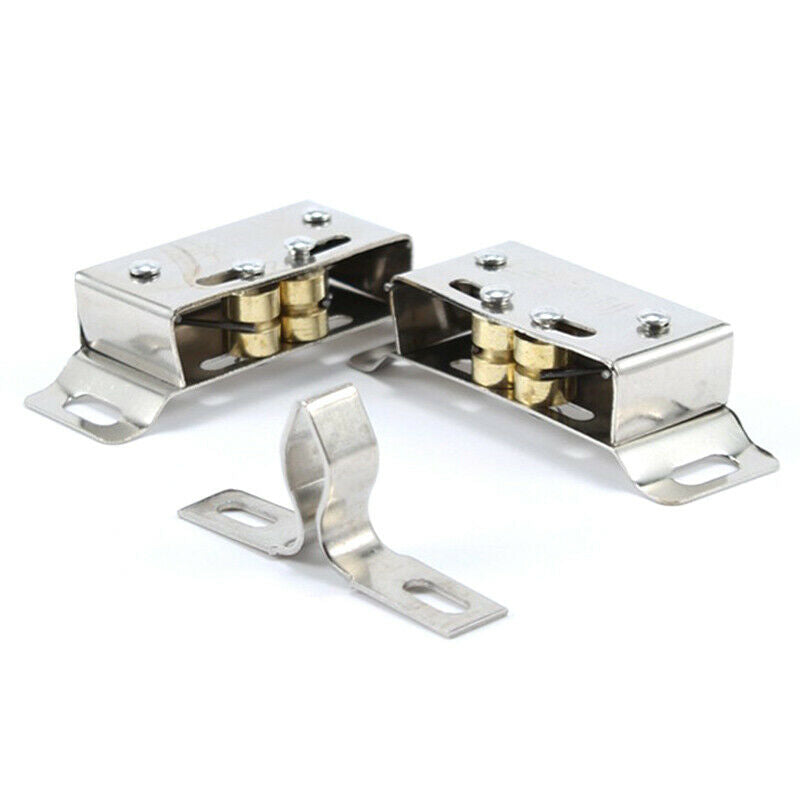 2PCS Stainless Steel Catch Stopper Cabinet Catch for Cupboard Cabinet Kit.l8