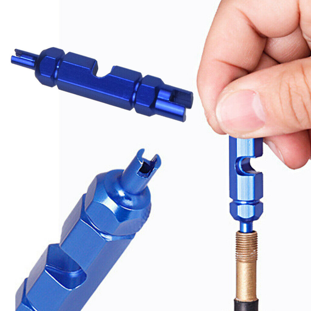 1x MTB Road Bicycle Valve Core Removal Tool Wrench Bike Accessories  Blue