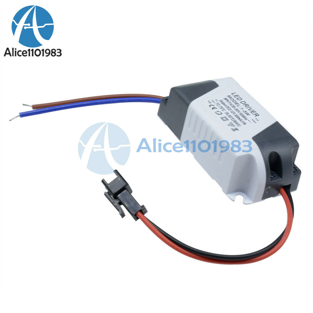 2PCS 3X1W AC 85V-265V to DC 12V LED Electronic Transformer Power Supply Driver