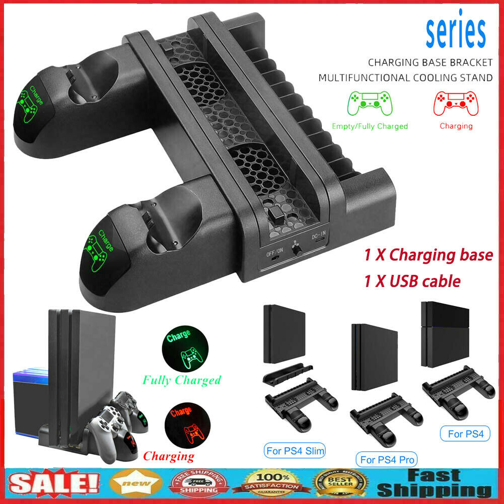 Fan For PS4/Pro Game Accessories Play Station 4 Host Cooling Fan & Charging Dock