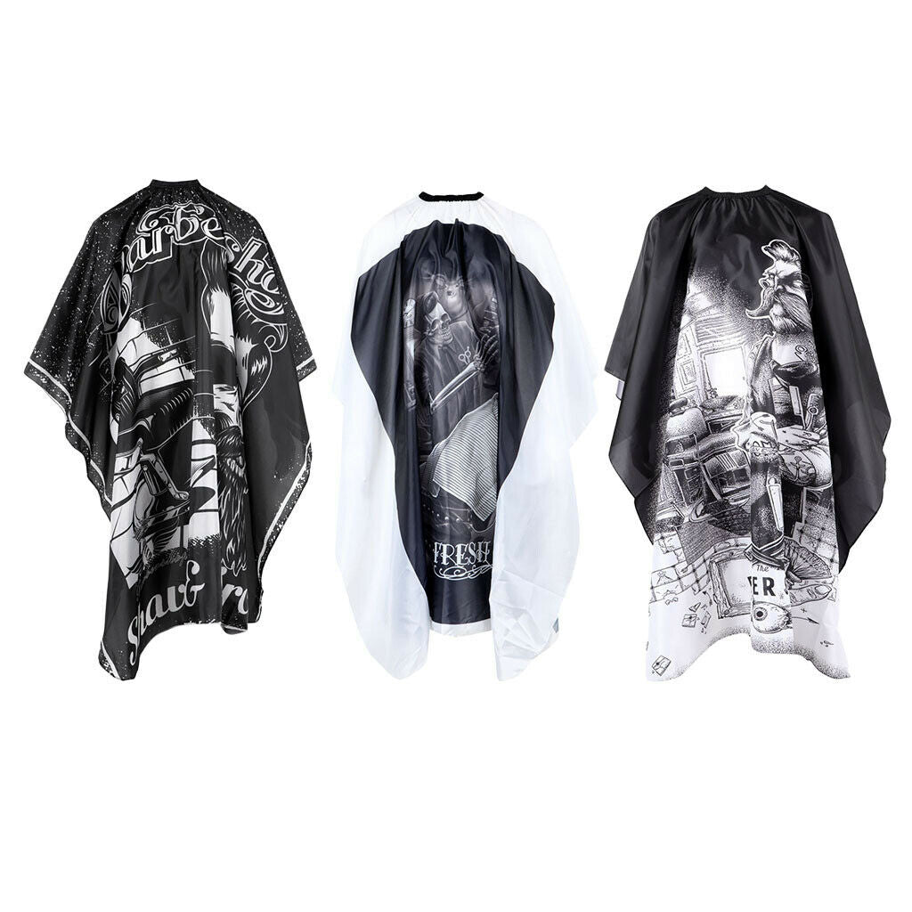 3X Hair Cutting Cape Gown Unisex Hairdressing Hair Salon Apron Barber Capes