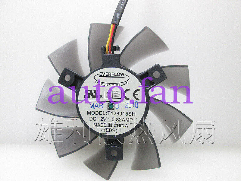 for EVERFLOW T128015SH Fan 12V 0.32A 80*15mm 3pin