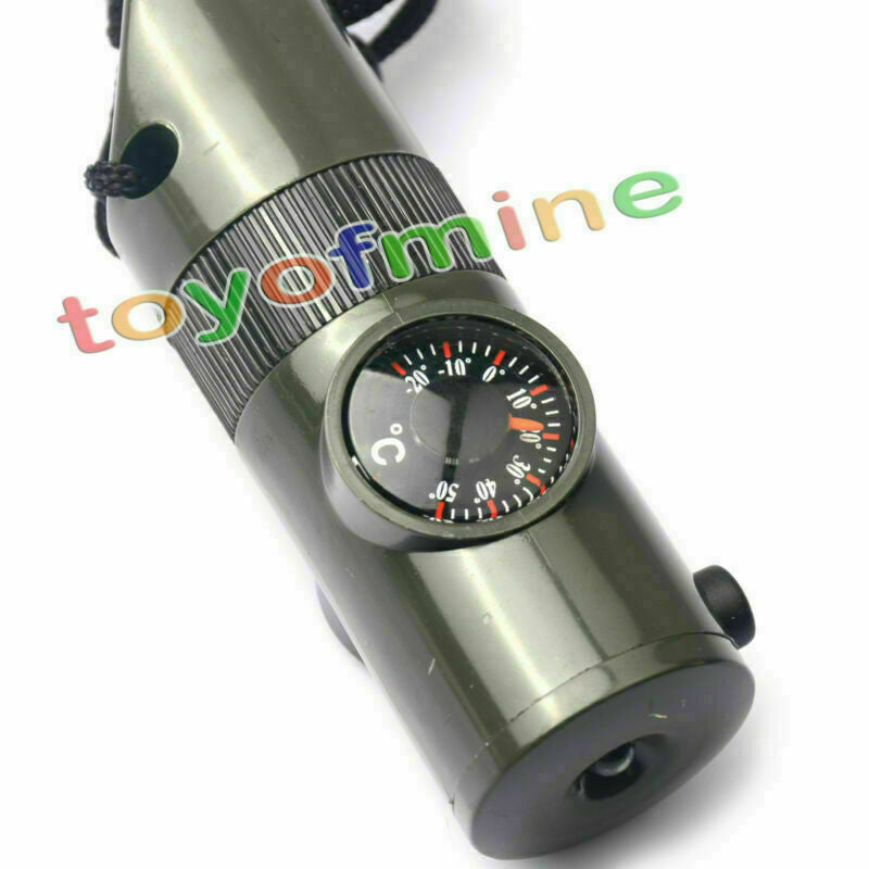 Multi-function Survival Whistle Torch Life Saving Tool Outdoor Camping Hiking