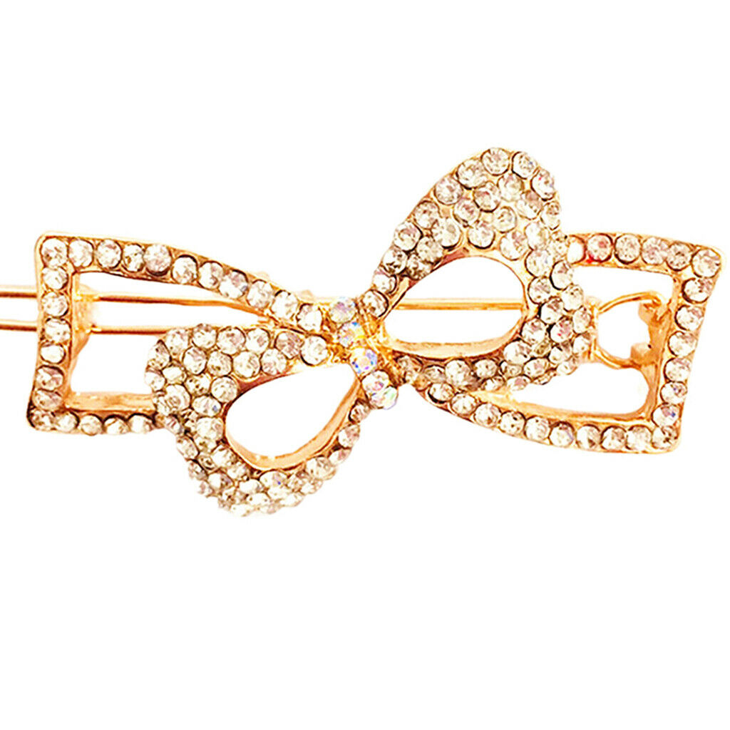 Headdress Hair Clip Hairpin Butterfly Rhinestone Crystal Durable Attractive for