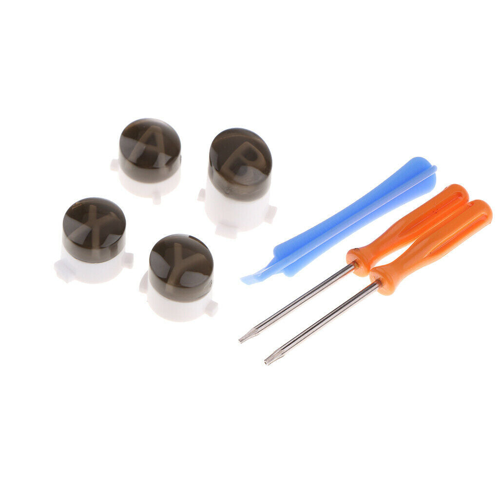 Aluminum ABXY Bullet Buttons Replacement for   One Controller + Tools