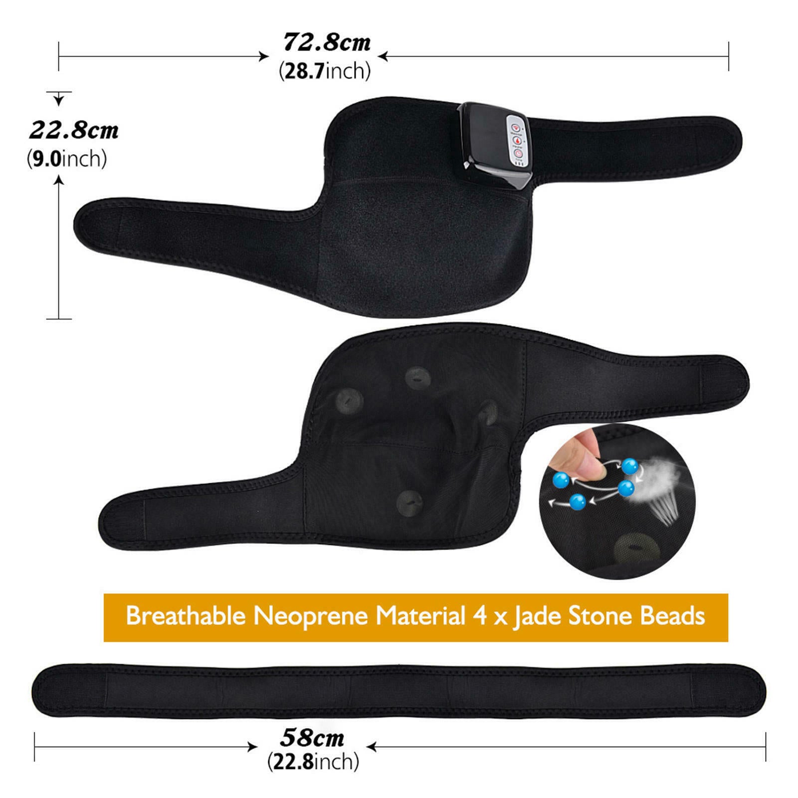 Wireless Knee Massager Joint Brace Wrap Support Back Elbow Treatment US Plug