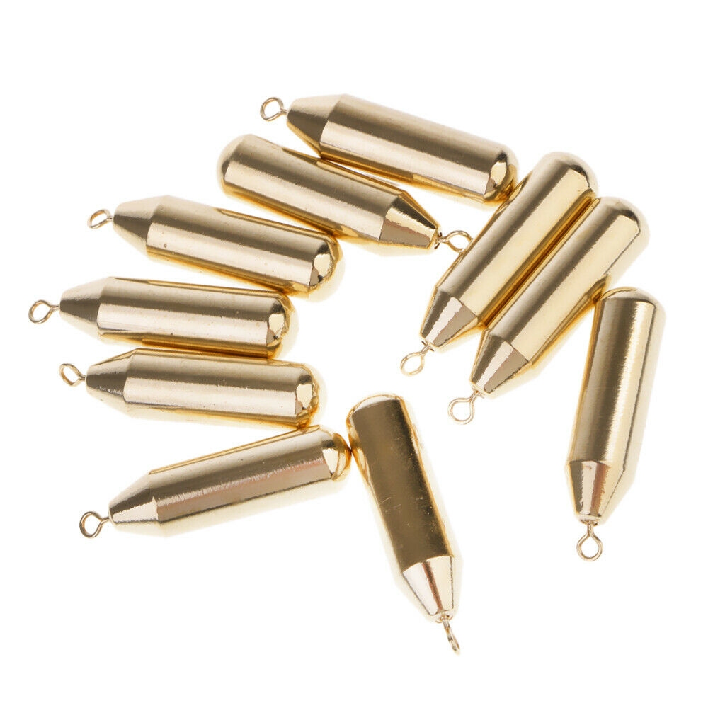 20pcs Weights  Brass Drop Shot Perch Pike Sea Tackle Deep Sea Fishing Trolling