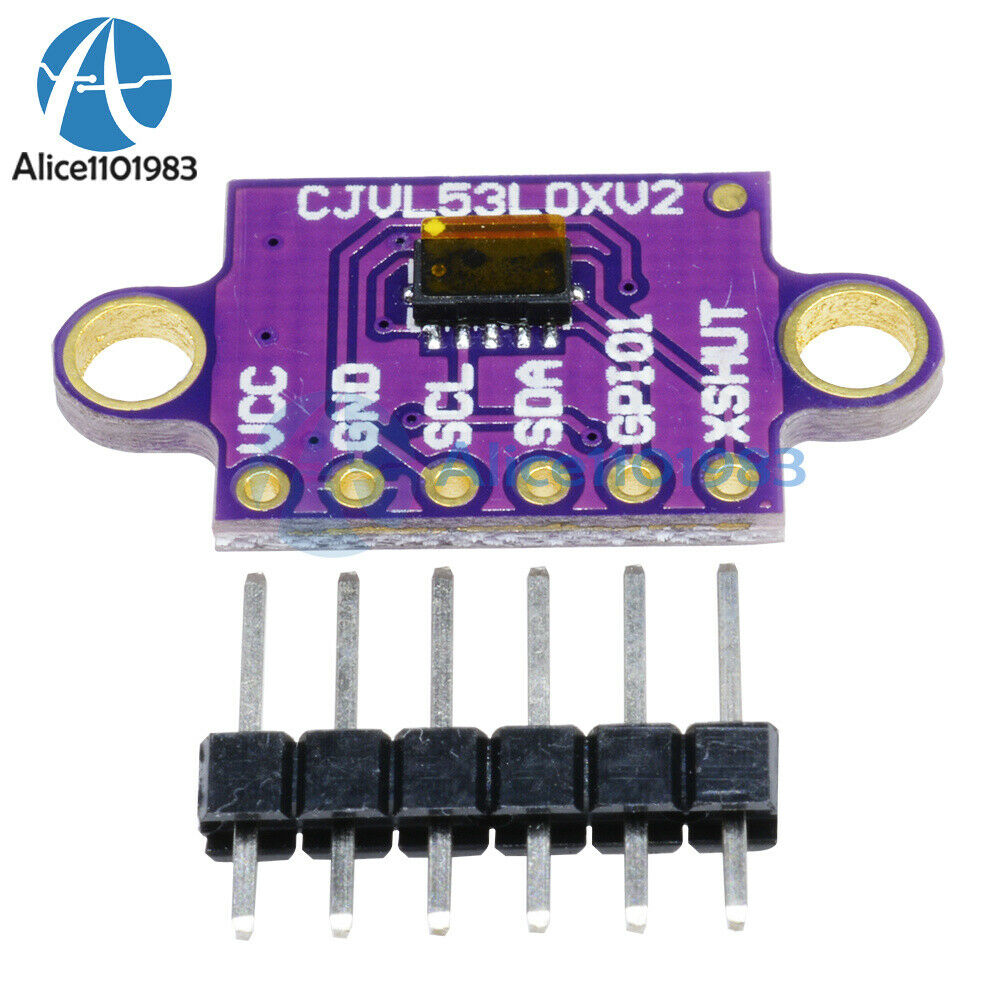 10PCS L53L0X TOF Distance Sensor Breakout Module GY-VL53L0XV2V for Arduino