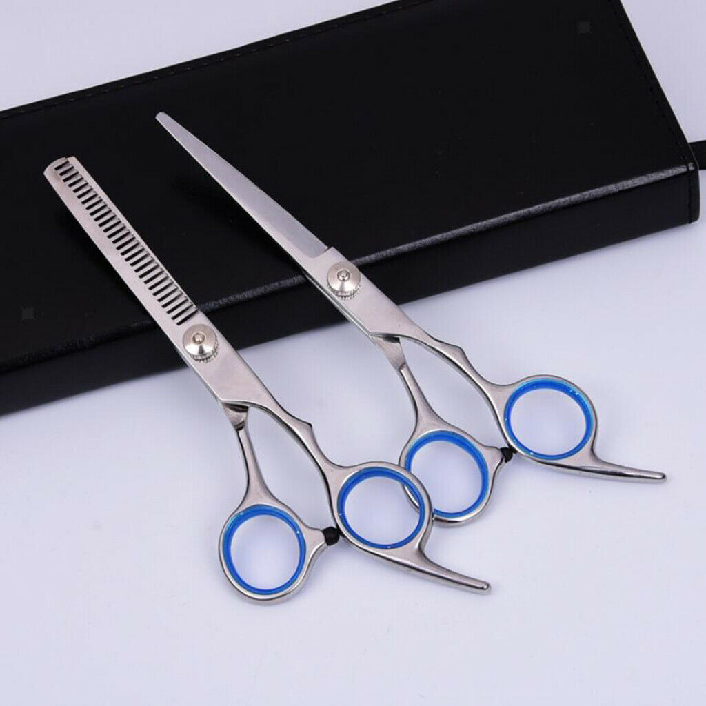 Set of 7 Women Hairdressing Scissors Kit Barber Hair Cutting Shears Sharp
