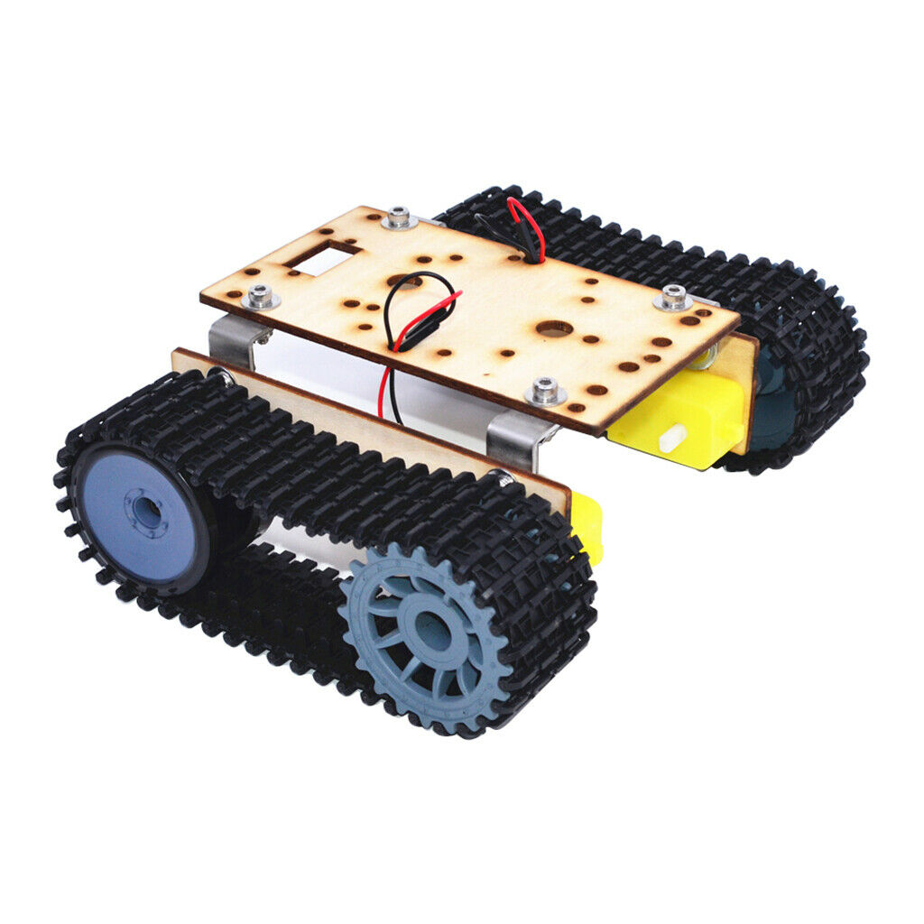 Robotic Tank Car Chassis Track Crawler Car Robot with 3-9V TT Motor Set