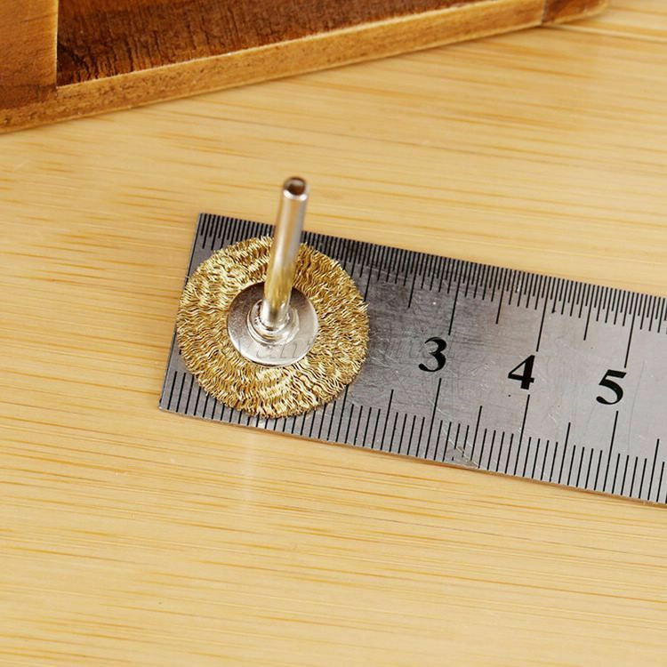 22MM Brass Wire Wheel Brushes Polishing Tool for Die Grinder Power Rotary 10PCS