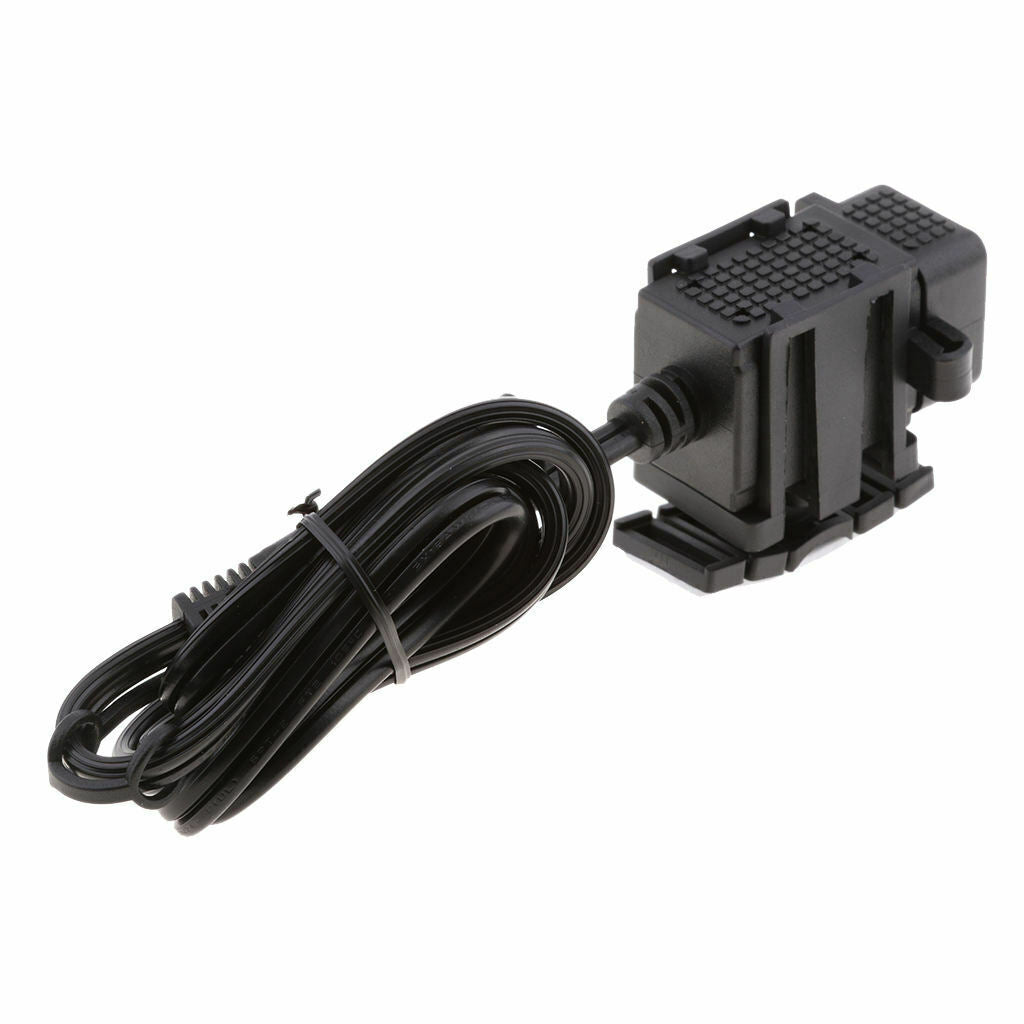 12V Moto Dual Port SAE A USB Adapter Cable Plug Waterproof Charger