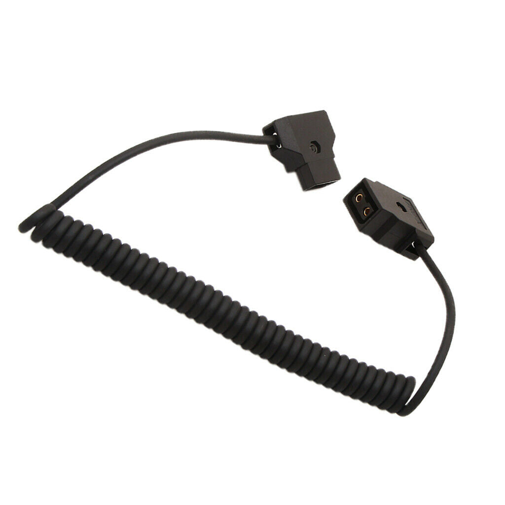 Coiled D-Tap Dap 2Pin Male to Female Cable for DSLR Rig Power