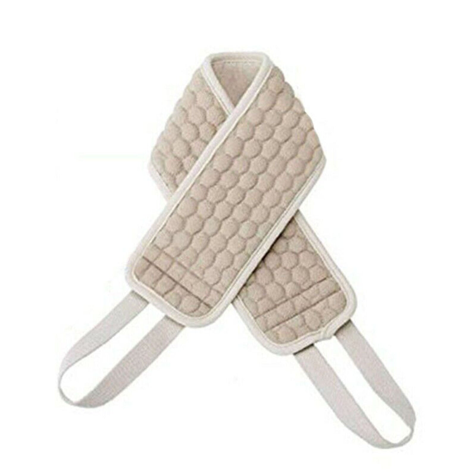 Exfoliating Back Scrubber Bath Shower Strap Loofah Spa Skin Brush Sponge Body