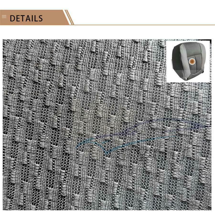 For Ford F150 11-14 Driver Side Bottom Replacement Leather Seat Cover Steel Gray