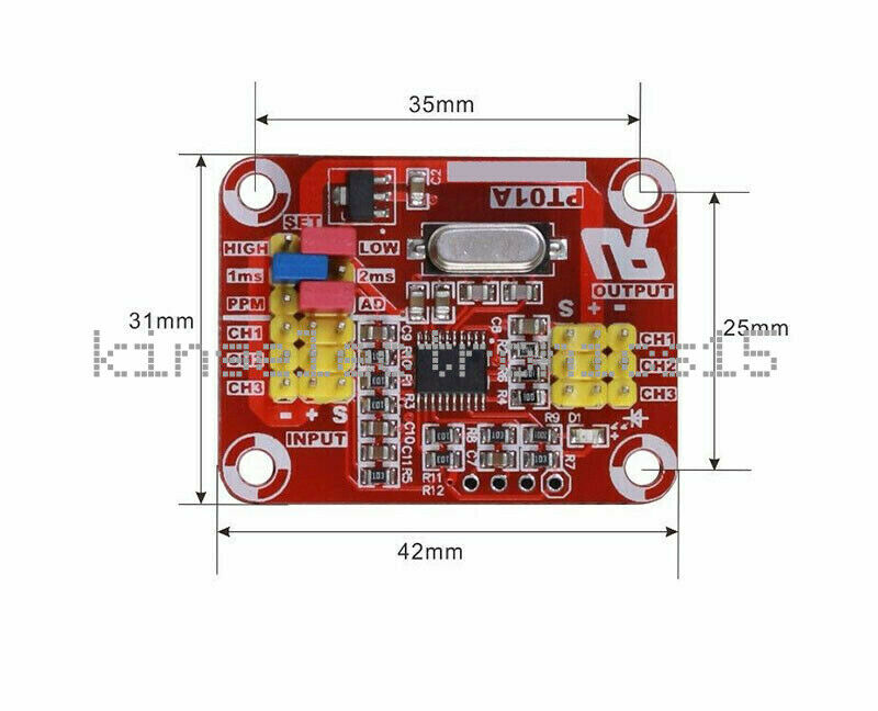 1X Pulse Signal To Analog Voltage/PWM Multifunction Servo Signal Converter