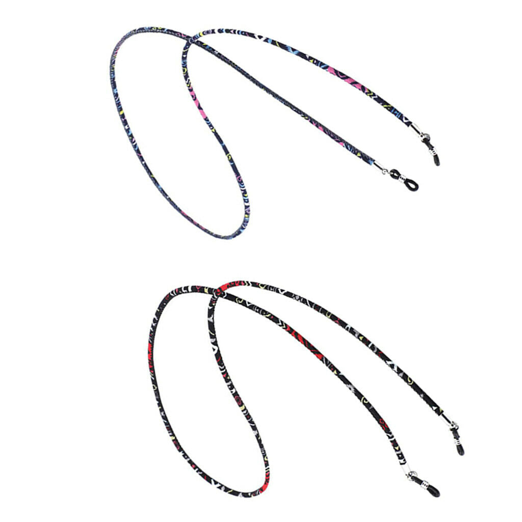 2pcs 29inch Eyewear Chain Holder Lanyard Rope Glasses Cord Strap Necklace