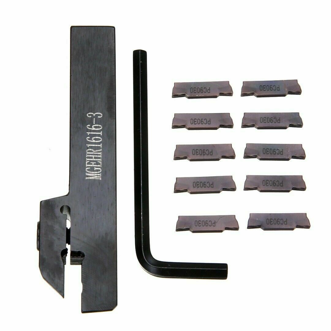 MGEHR1616-3 CNC Lathe Turning Holder Boring Bar with 10pcs MGMN300 Insert