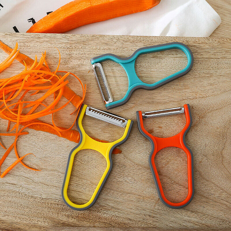 3pcs Vegetable Peeler Set For Potato Fruit Non-Slip Home Kitchen Peeling .l8