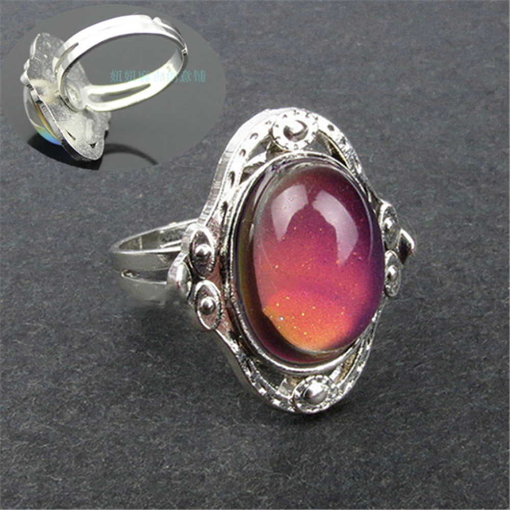 Temperature Control Mood Ring Changing Color Fashion Adjustable Ring New