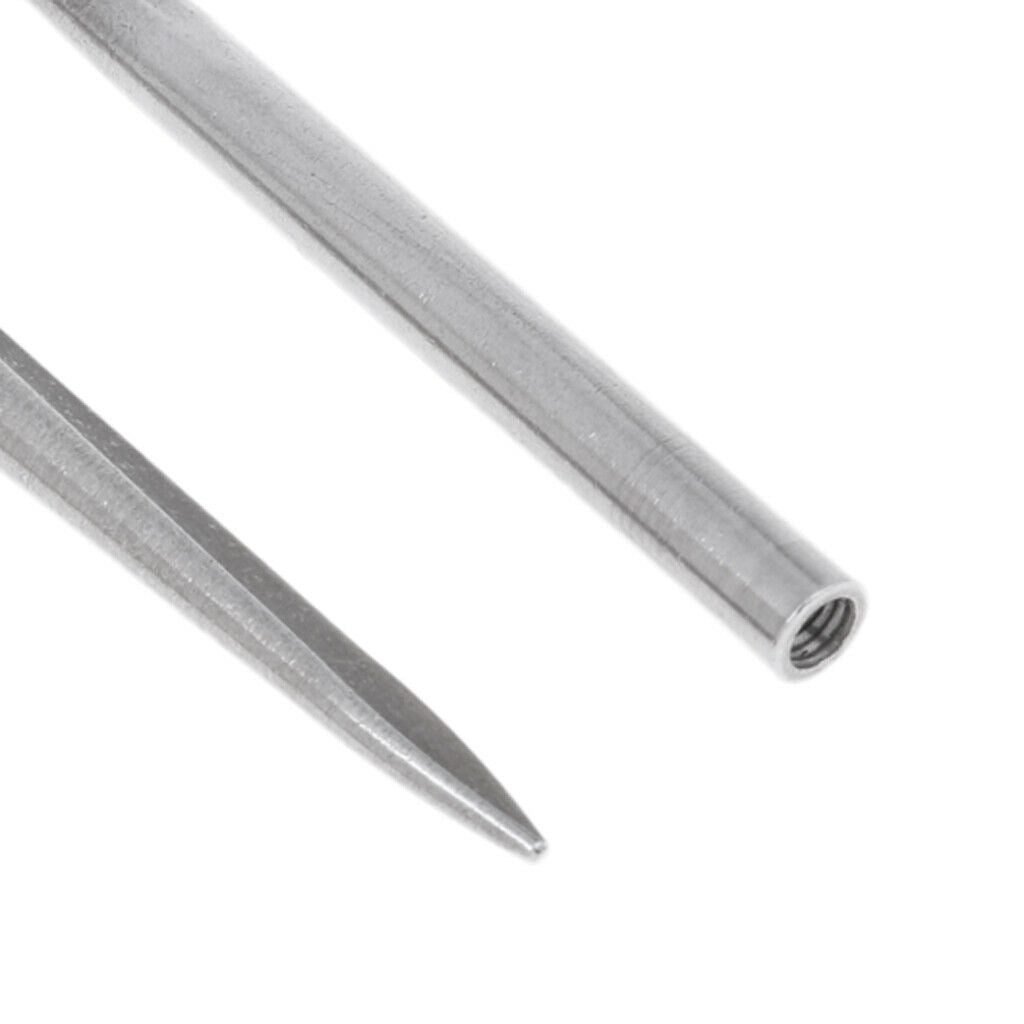 4pcs Flat Head Steel Needle   Fid Tool Lacing Stitching Needles 5mm