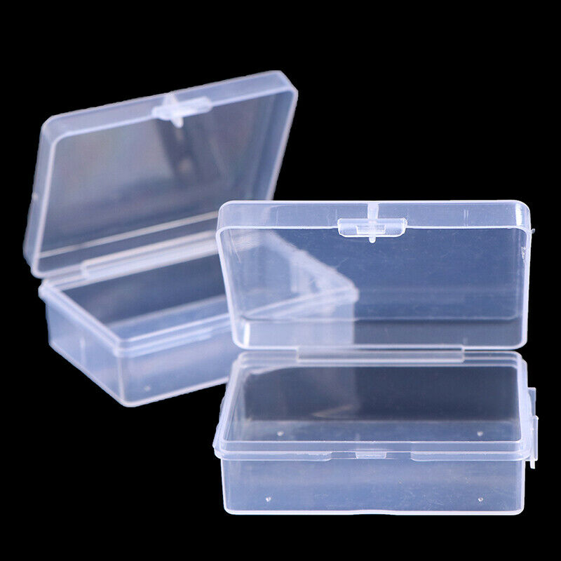 2pcs Transparent Chapter Box Hanging Box Mini Key Photo Boxes Home Storag.l8
