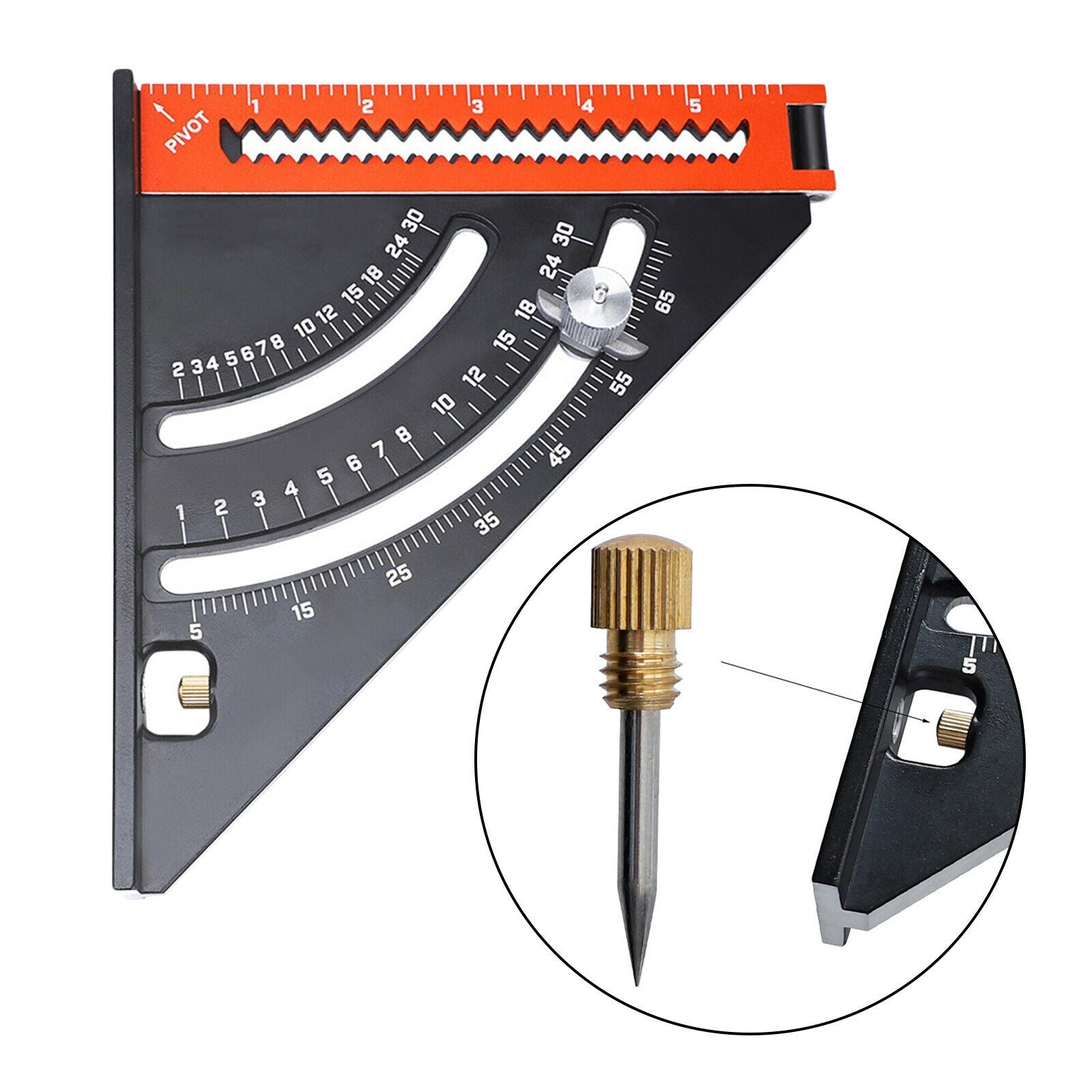 Triangle Ruler Square Angle Protractor Layout for Woodwork Drawing Carpenter
