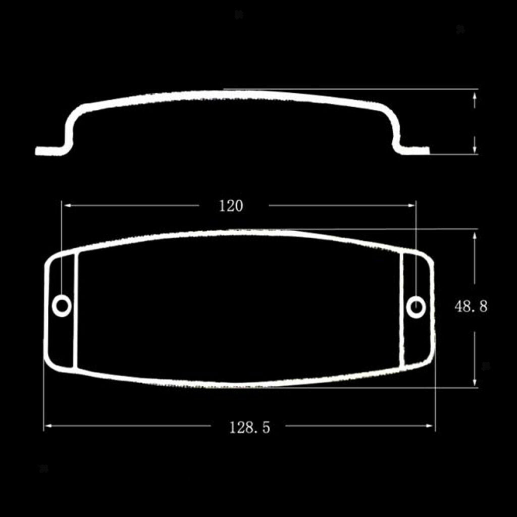 Steel Guitar Pickup Cover Protector for Jazz Bass Electric Bass Guitar Part