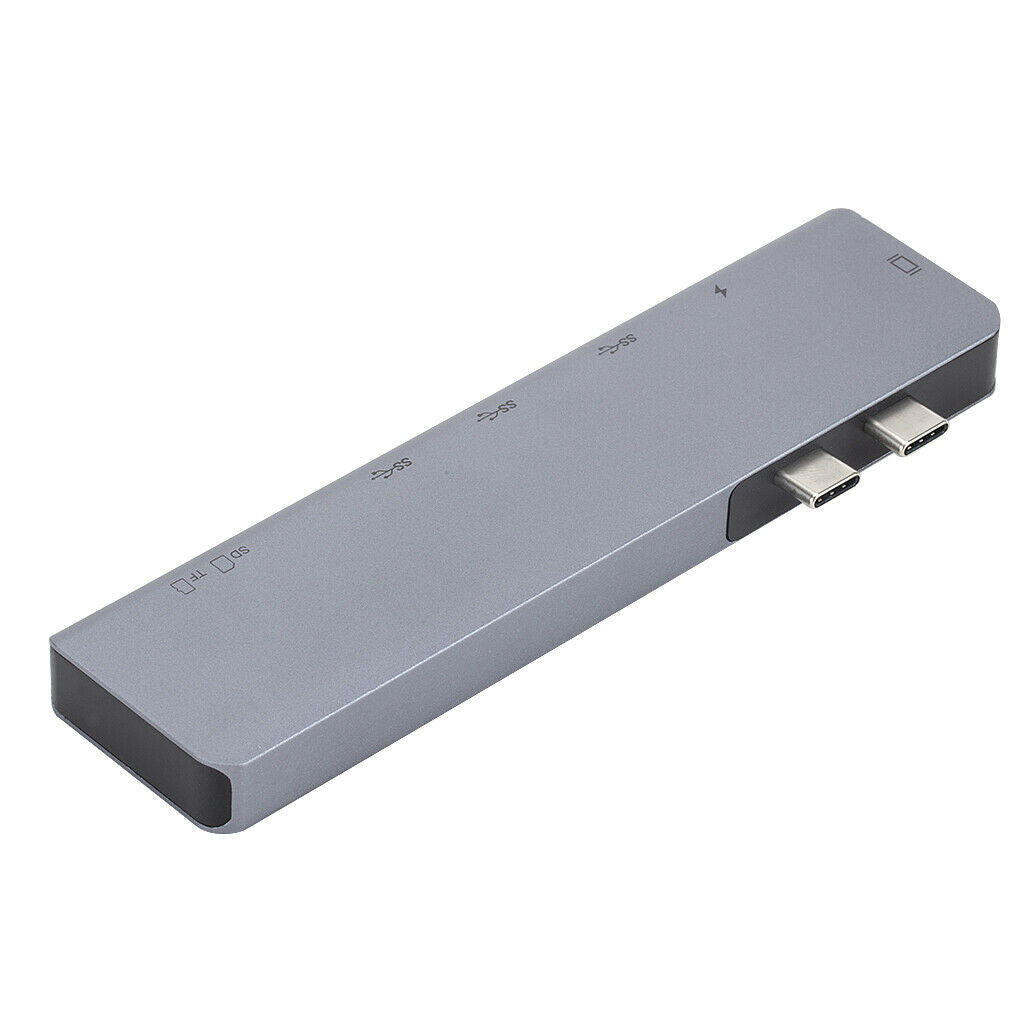 7 In 1 Type-C To   Adapter, USB C Male, TF Card, SD Card, USB C Female For