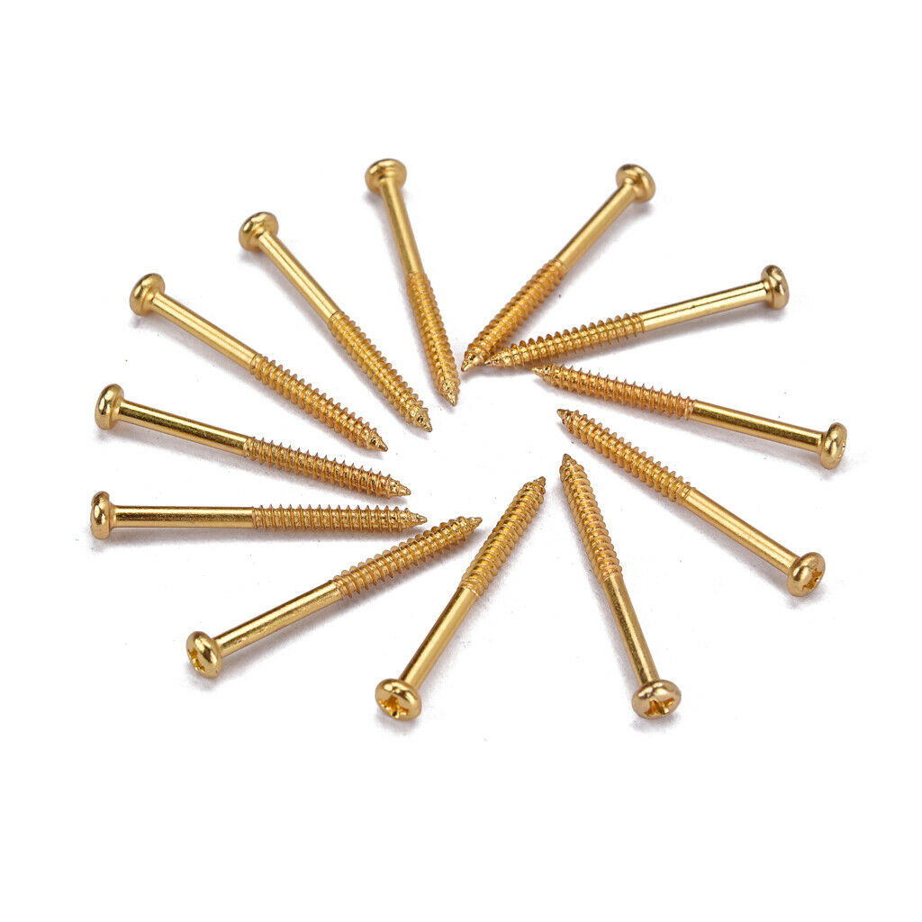 24 Pcs Guitar Bass Pickup Screws for Guitar Replacement Accessories