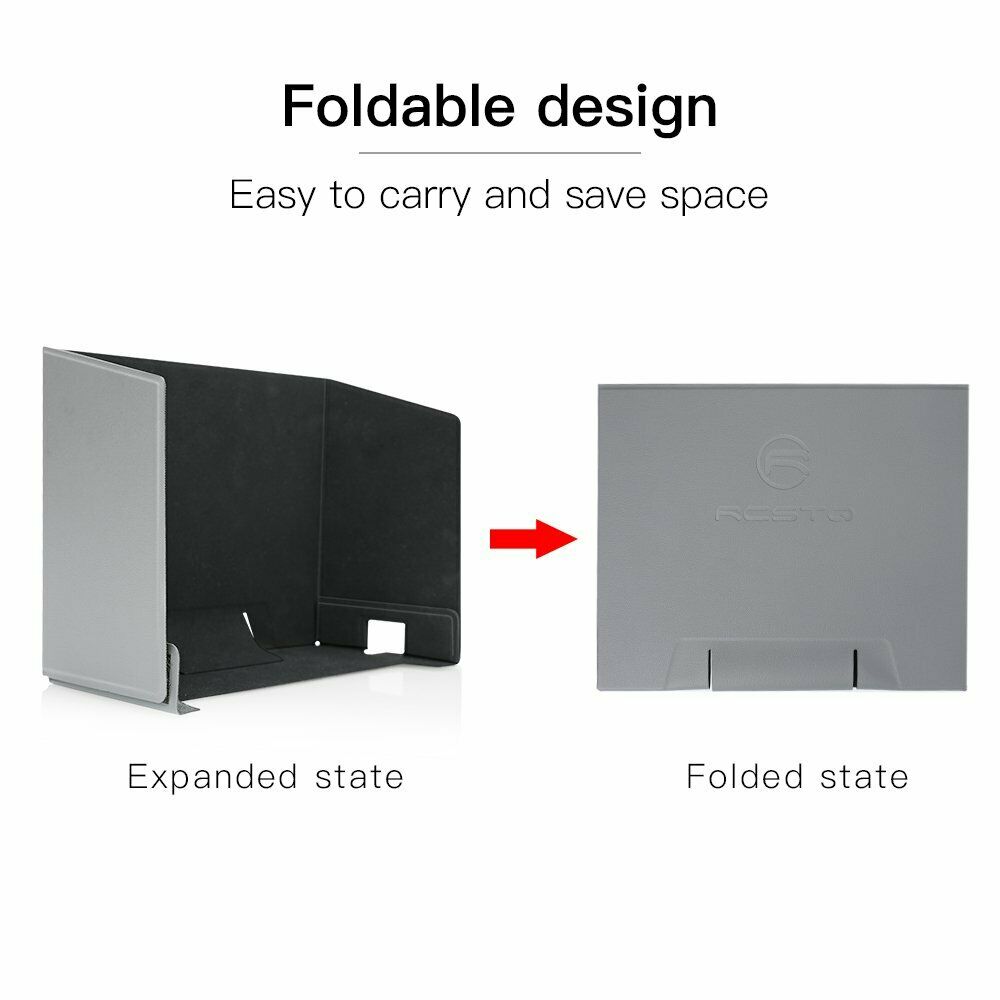 Foldable Phone Sun Shade Hood for DJI Mavic Air 2 Mini 2 Remote Control New Gray