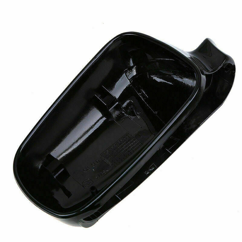 Left Door Side Gloss Black Mirror Cover Cap For VW Golf Jetta MK4 2000-2005