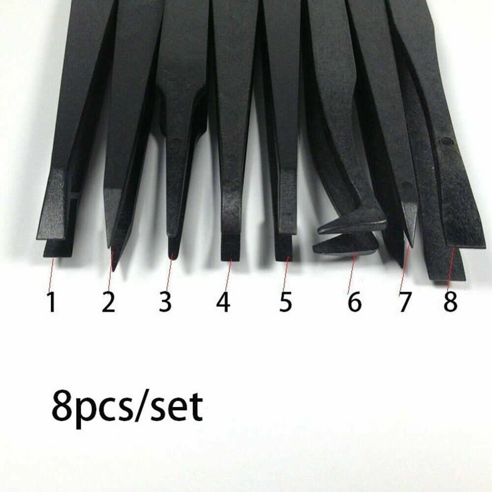 UK ESD Anti-static Tweezers Maintenance Repair Plastic Tools - 8 Pcs / Set